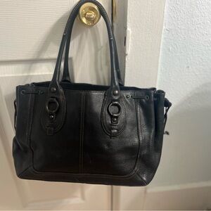 Banana republic Black Leather Tote Bag